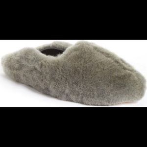 Tibi Gray COLOR Sheep Shearling Tibi Mules